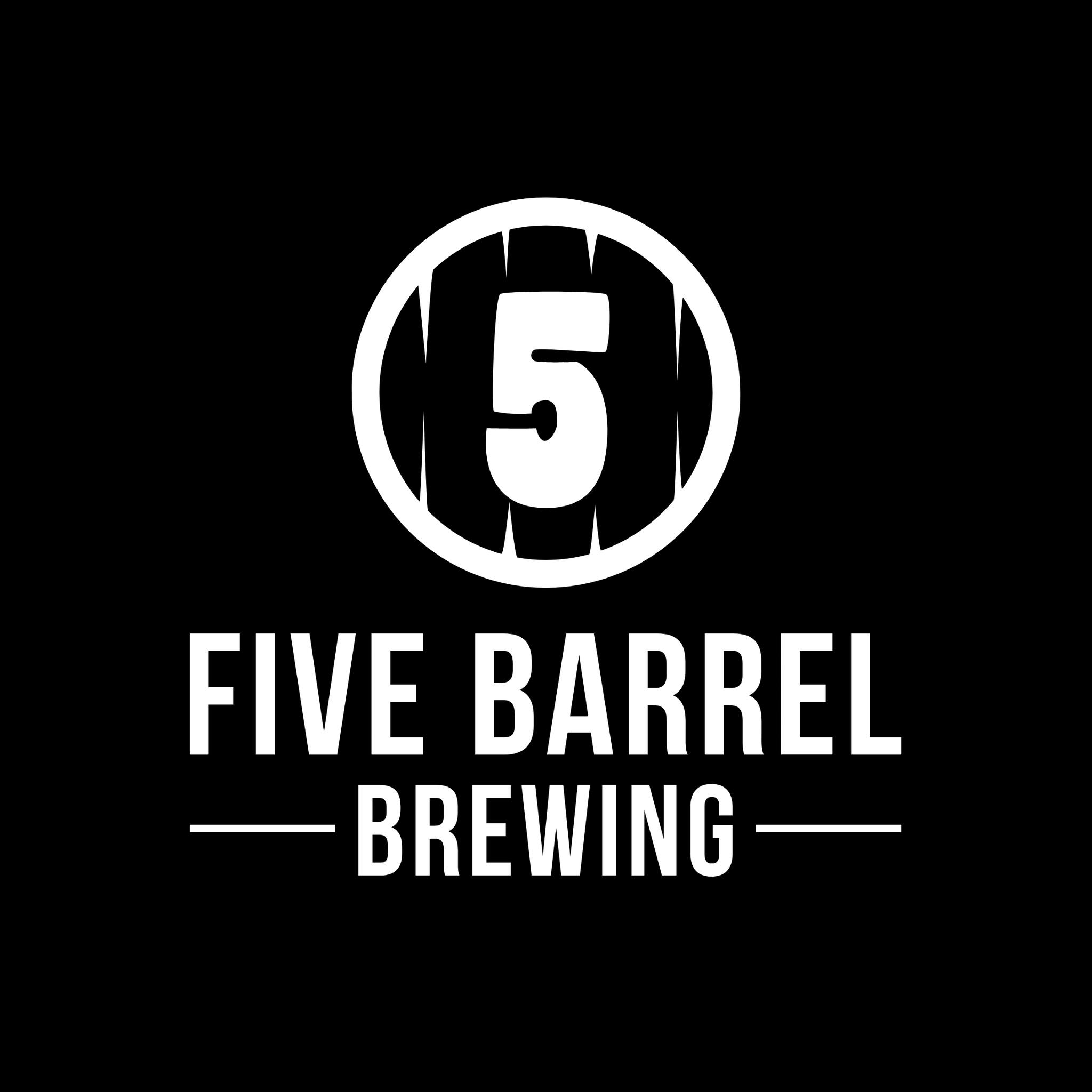 Five Barrel Brewing – food, music, brews, burgers logo