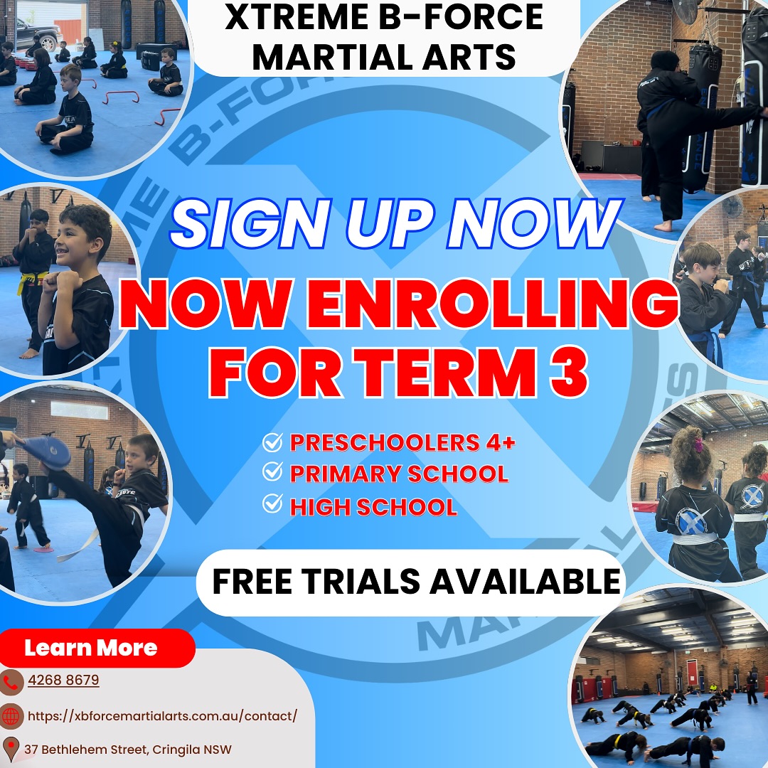 Xtreme B-Force Martial Arts now enrolling for Term 3! logo