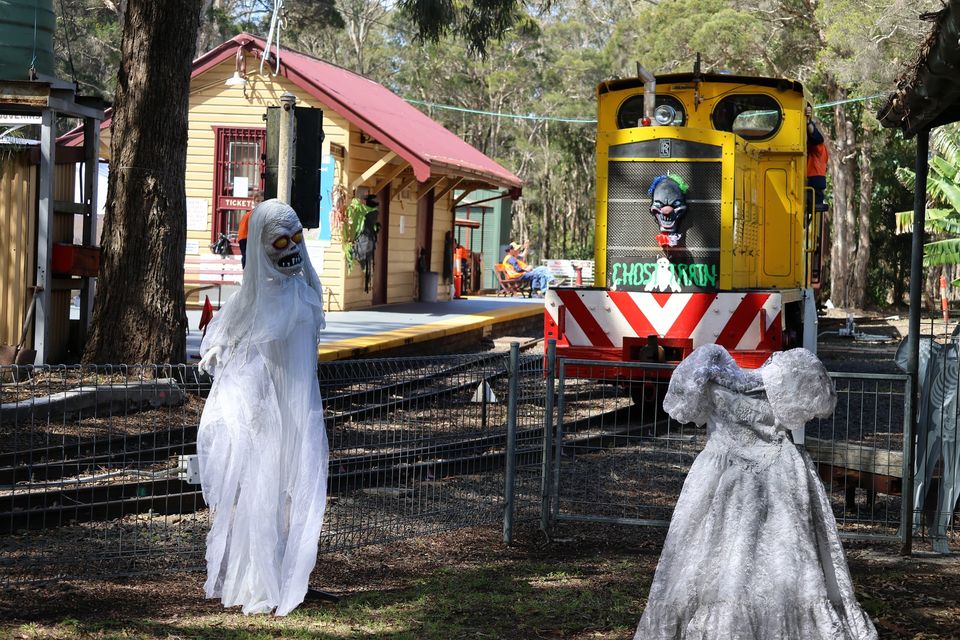 The Eve of Halloween - Illawarra Light Railway Museum logo