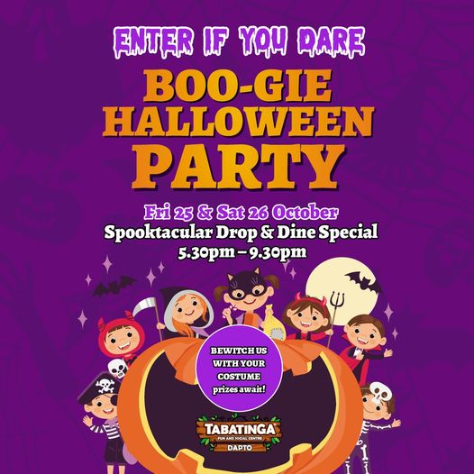 Boo-gie Halloween & Spooktacular Drop & Dine Special at Tabatinga Dapto logo