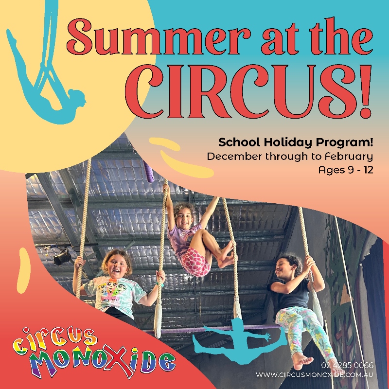 Summer School Holiday Program – Circus Monoxide logo