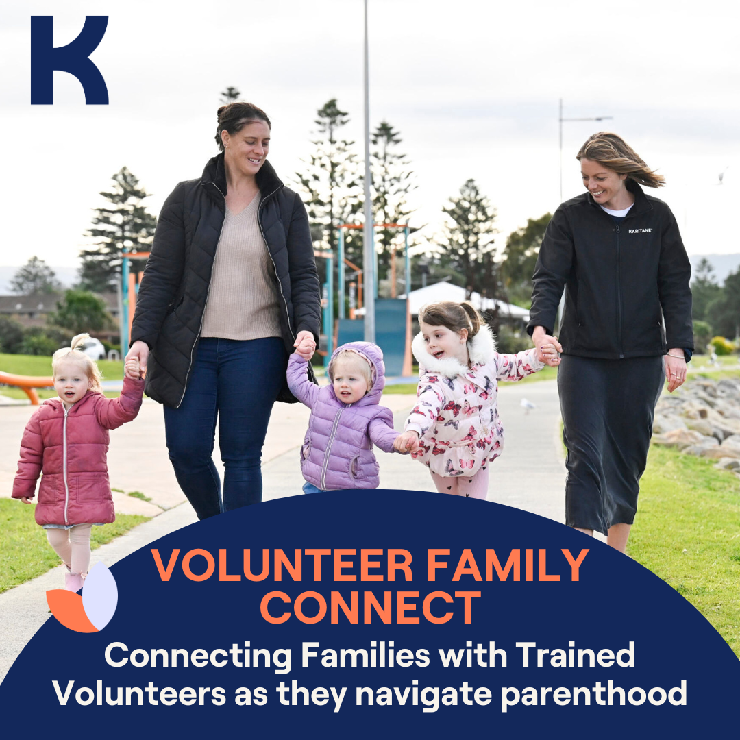 Karitane Shellharbour – new support service for parents + become a trained Volunteer logo