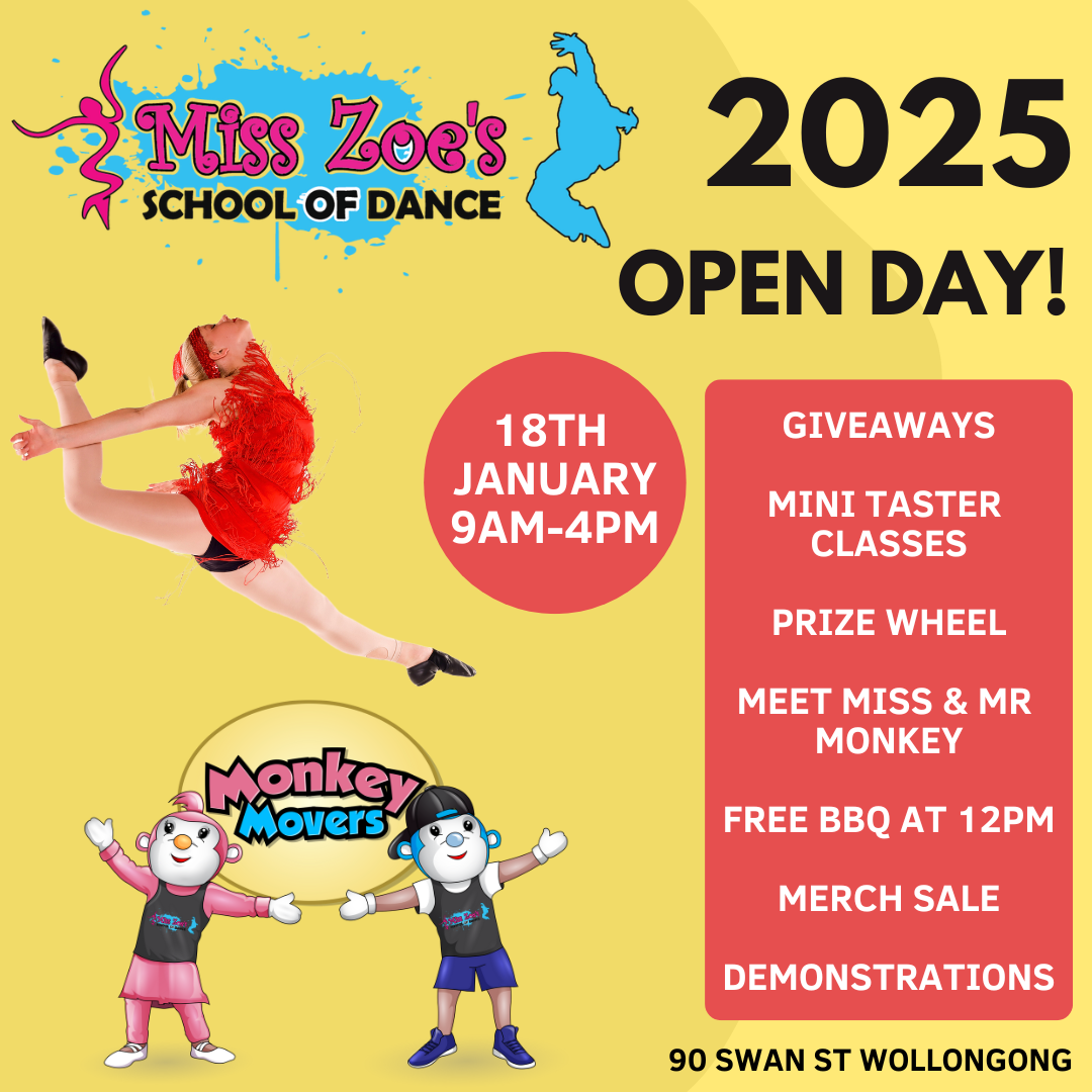 2025 Open Day - Miss Zoe's School of Dance logo