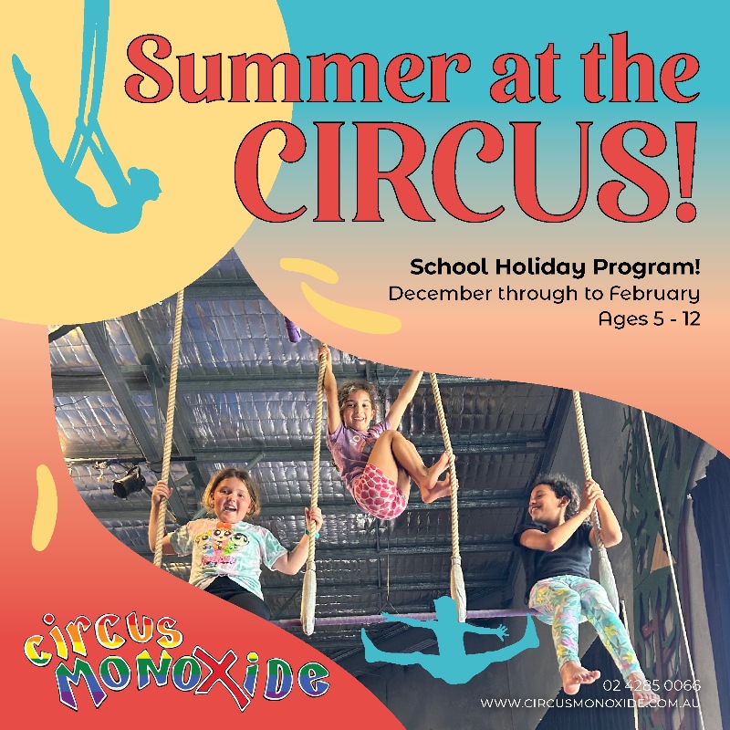 Summer School Holiday Program – Circus Monoxide logo