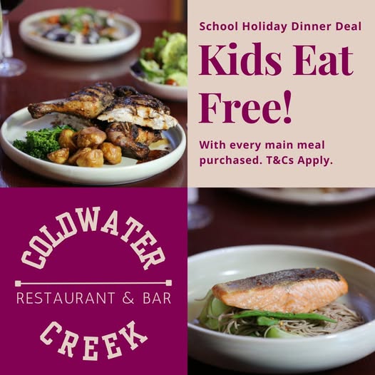 Kids Eat FREE – Coldwater Creek Restaurant & Bar, Wollongong logo